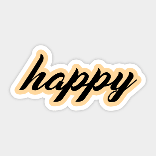 Happy Sticker